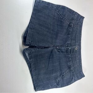 Maurices Dark Blue Denim Shorts for Women